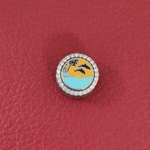 Pandora Destin Florida Bead Charm Bracelet Pendant S925 Silver with box